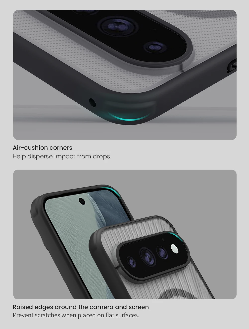 NILLKIN für Google Pixel 11 Pro Hülle Passgenaue Hülle Magnetische Super Frosted Shield Hochwertige Matte PC-Abdeckung – Detail 8