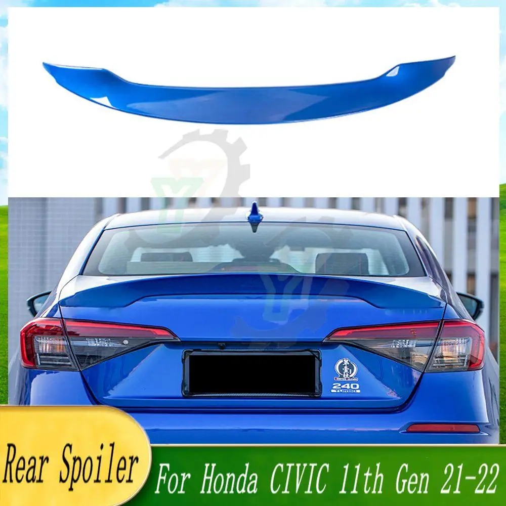 

For Honda CIVIC 11th Gen 2021 2022 MCX Style Car Accessories Rear Trunk Spoiler Wing Air Deflector Splitter Refit Trim Boot Lip