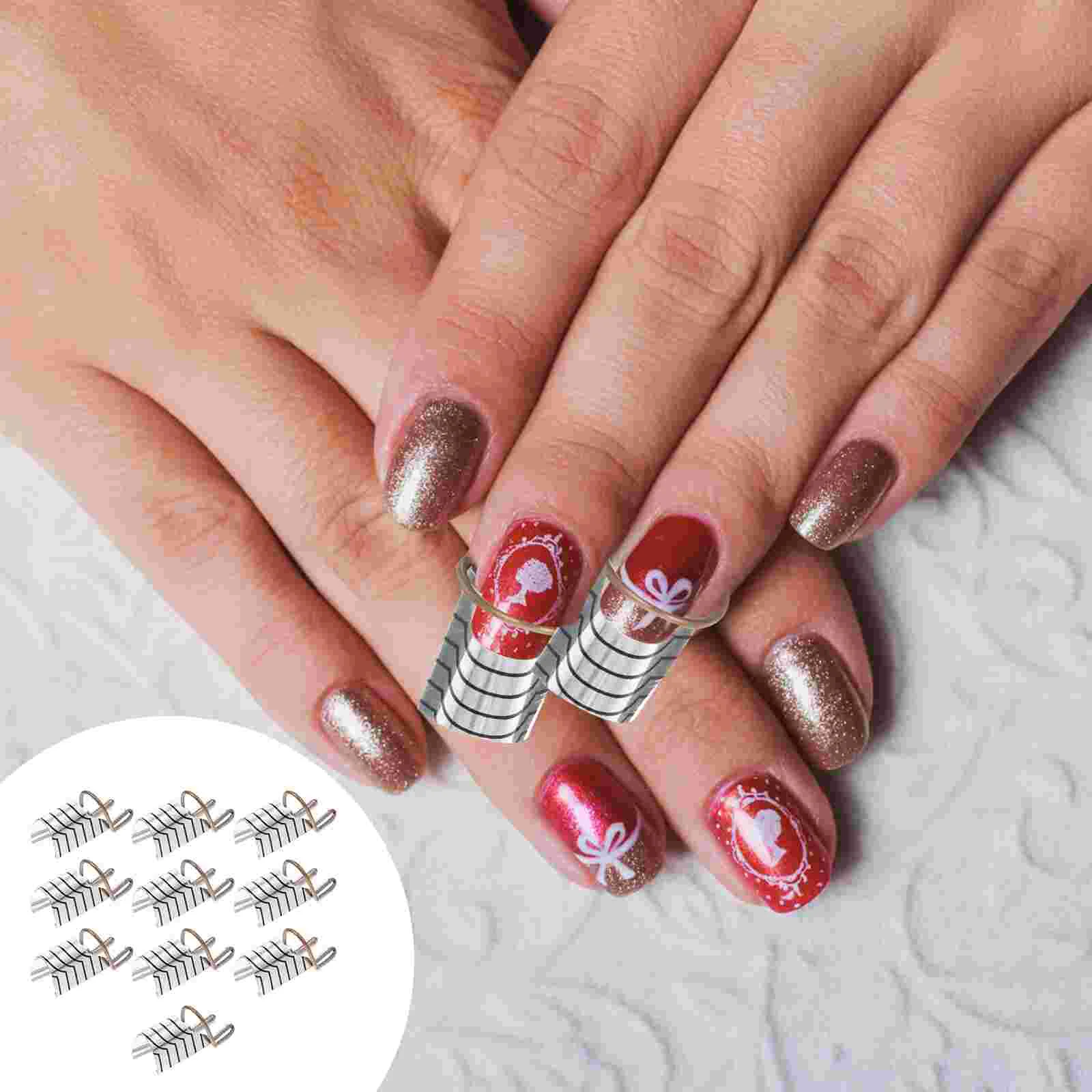 5 Pcs Manicure Nails for Tech Supplies Polish Acrylic Materials Stickers Fingernail Forms Care Tools Foil Treatment