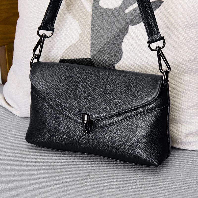 

Маленькая сумка через плечо из натуральной кожи, женская сумка Lo Bule, простая модная сумка через плечо, повседневная сумка, мягкая квадратная сумка