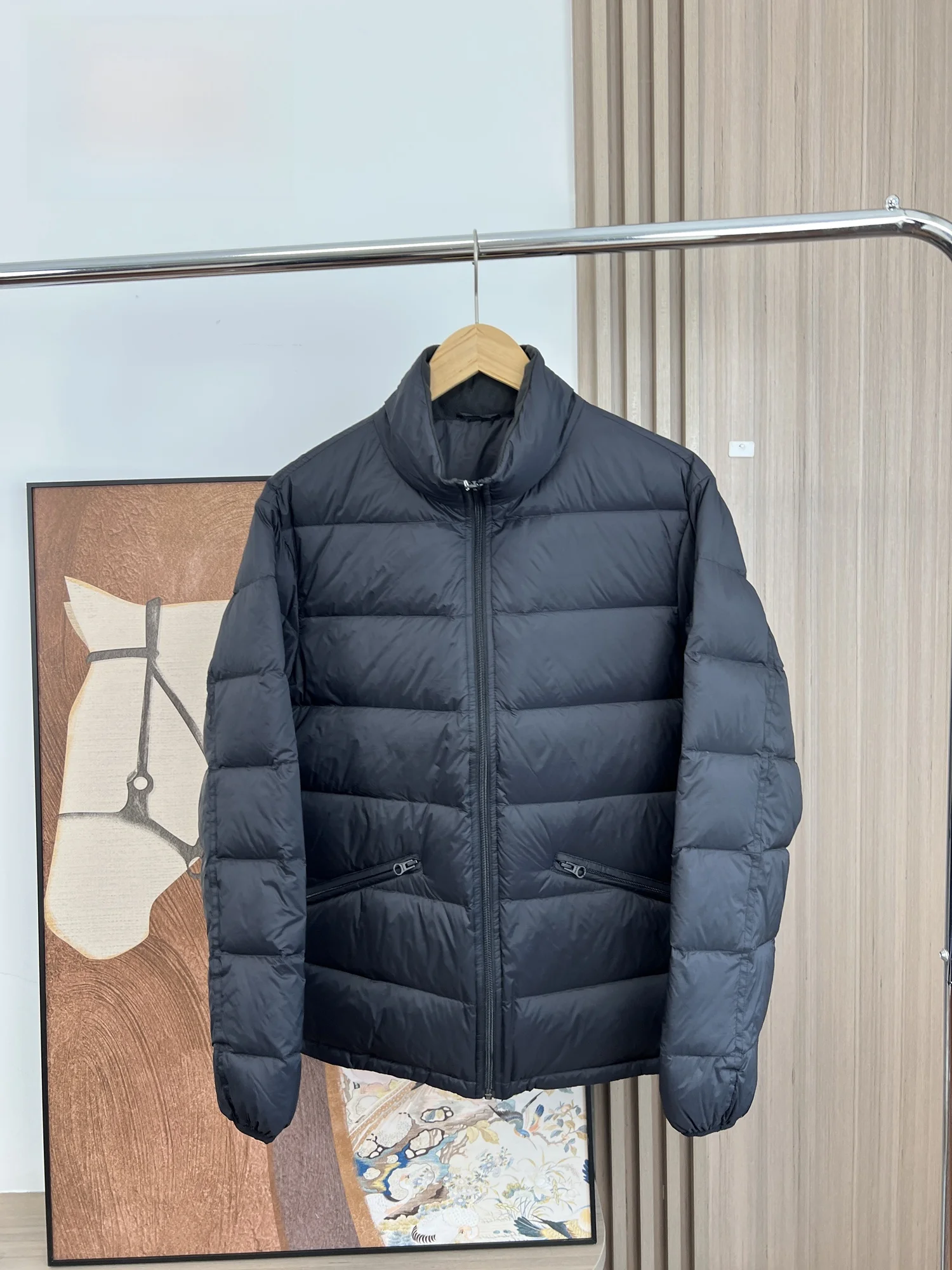 

High-End Men's down Jaet 95% White Du down Filling Lightweight Fluffy Warm Stand Collar Autumn Winter Outerwear