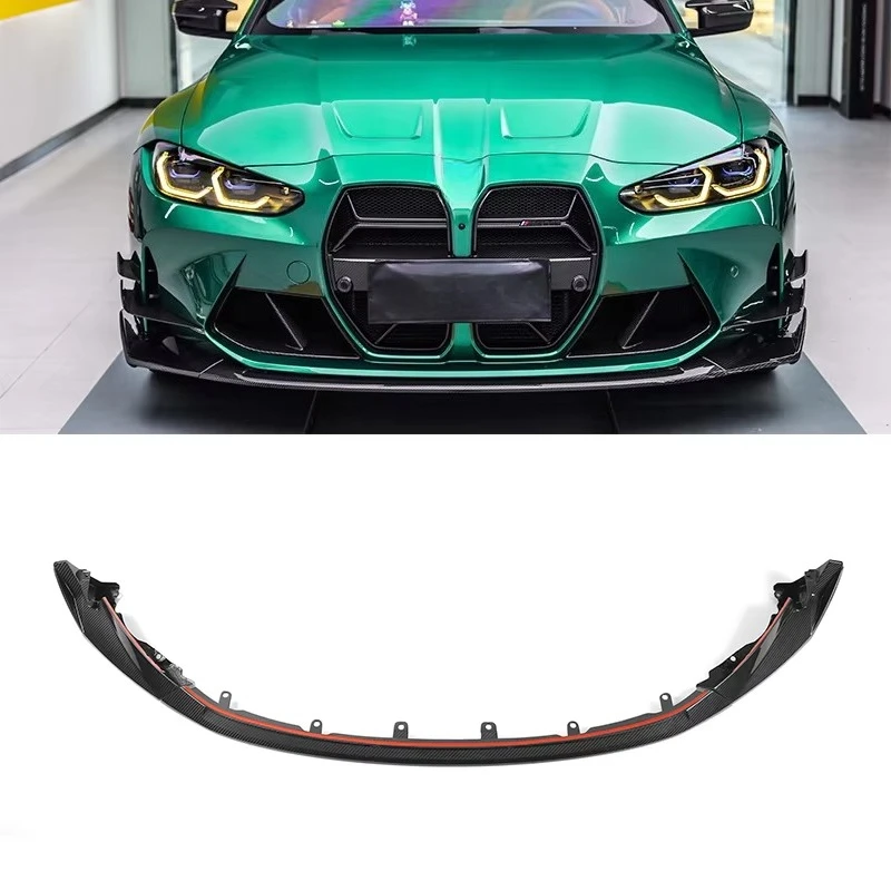 

High Quality Dry Carbon Fiber CSL Style Front Bumper Lip for G80 G81 M3 G82 G83 M4 Carbon Fiber Front Lip