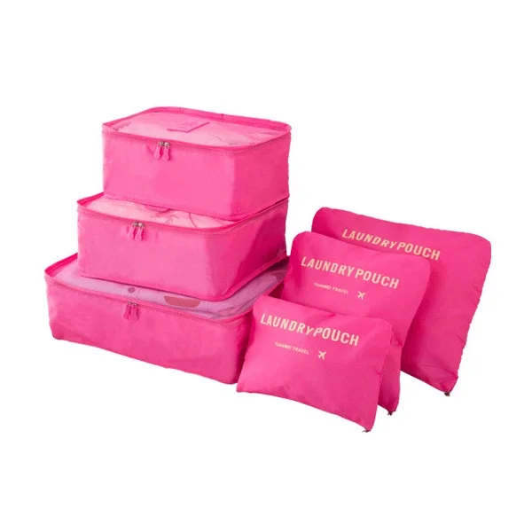 Reise-Aufbewahrungstasche, sechsteiliges Set, Gepäck, Kleidung, Sortiertasche, Geschäftsreise-Kleidung, Schuhe, Unterwäsche, Verpackung, Aufbewahrungstasche – Detail 9