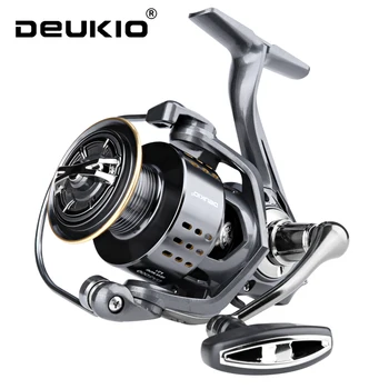 Carretilha de Pesca DEUKIO Série 2000-7000, 15KG de Resistência Máxima, Ultralight, para Pesca em Água Salgada e Surf.