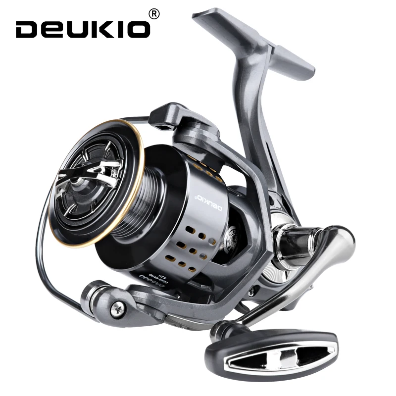 DEUKIO 스피닝 낚시 릴, 2000-7000 시리즈, 초경량 최대 드래그 15kg, 서핑 캐스팅 스피닝 릴, 바닷물 지깅 릴 