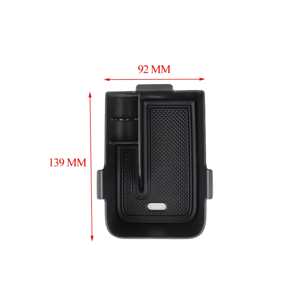 ABS Mittelarmlehnen-Aufbewahrungsbox, Organizer für Kleinigkeiten, für Ford Fiesta MK8 Puma 2017 - 2024, Autozubehör – Detail 5