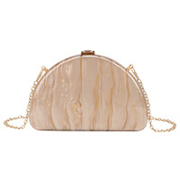 Fashionable Ladies' High - end Fan - shaped Evening Clutch Chain Cross - body Small Handbag for a Stylish Look