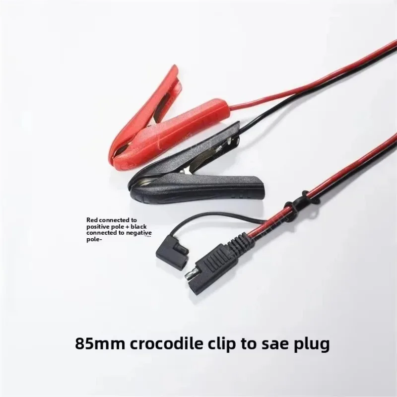 Un set per veicoli, trattori, motocicli, accessori per barche, cavo di alimentazione da SAE a coccodrillo, durevole, resistente, semplice da usare, 14AWG