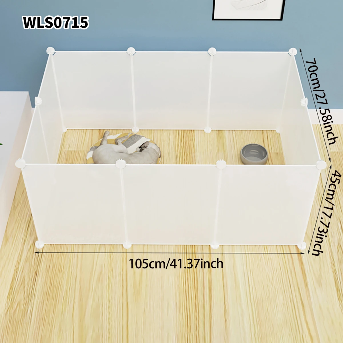 

Pet Fence, Dog Cage, Small and Medium-Sized Dog Barrier, Cat and Dog Barrier, Indoor Isolation Gate, Balcony Guardrail, Anti-Escape Fence