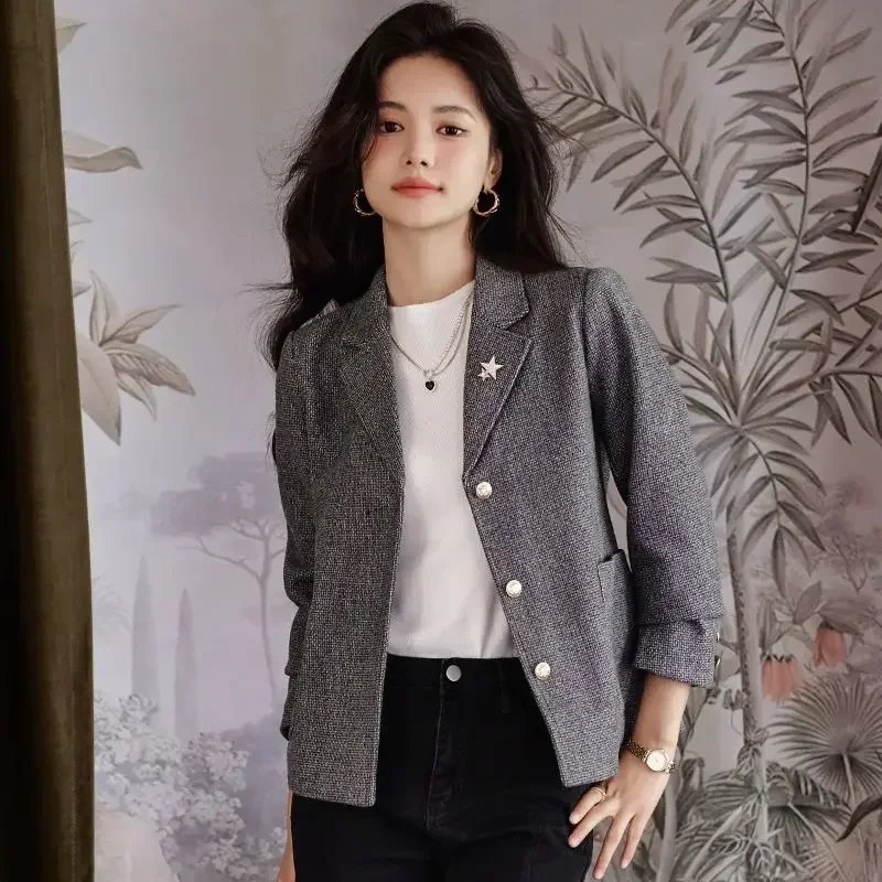 Long Sleeve 2025 New Arrivals Solid Outerwear Casual In Promotion Women\'s Blazers Korean Fashion Bring Female Coats and Jackets
