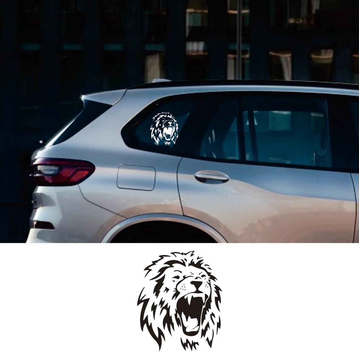 

NEW lion Car Stickers Funny Decal Car Window Decoration Vinyl Stickers Motorcycle Accessories