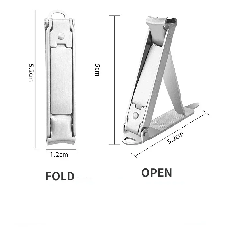 Mini Foldable Creative Nail Clippers Set - Portable Stainless Steel with Nail File & Screwdriver Feature Small Size