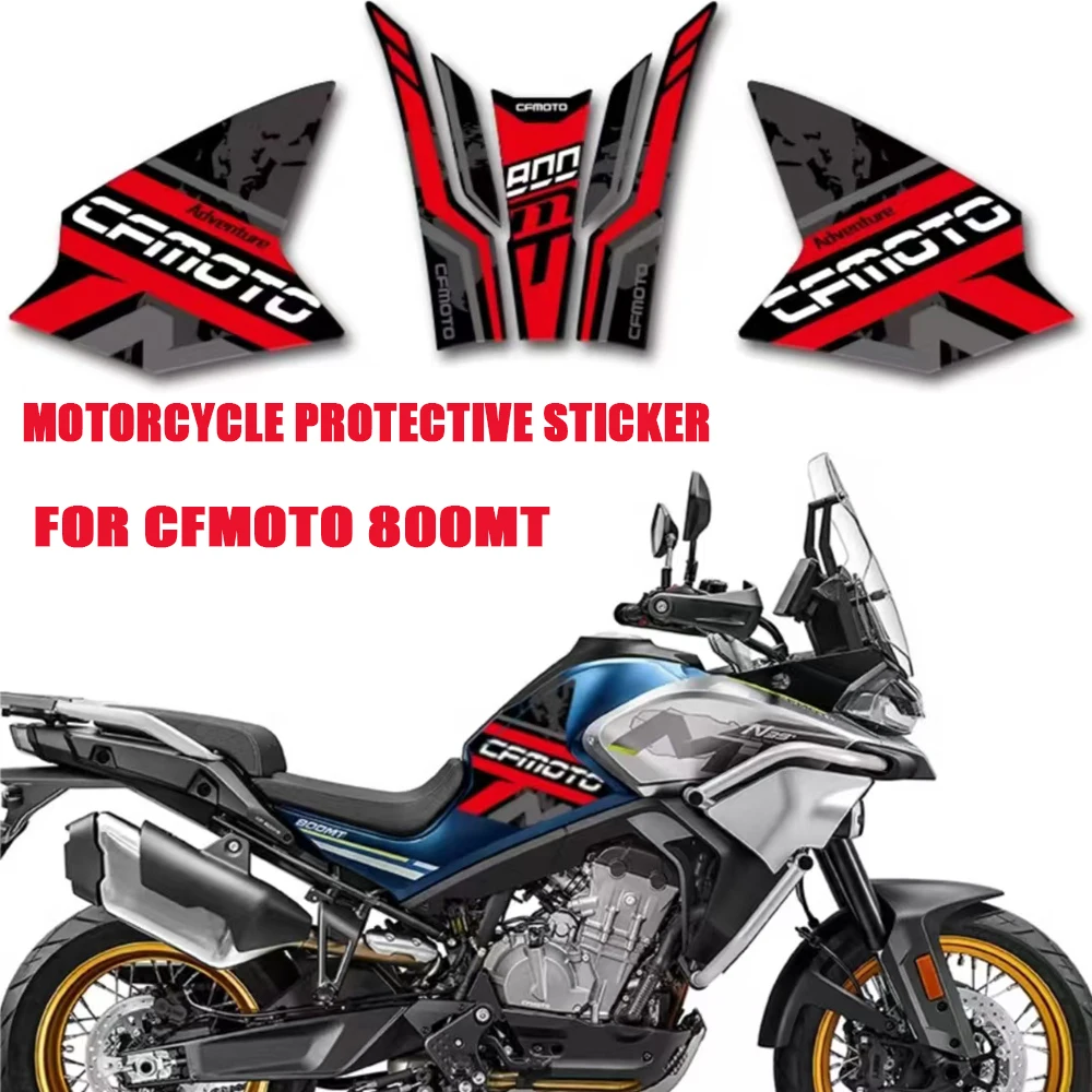 800MT Sticker Fuel Tank Pad Motorcycle Side For CFMOTO 800MT Anti-slip Knee Pad Grip Pad Tank Grips Stickers Decal Protector