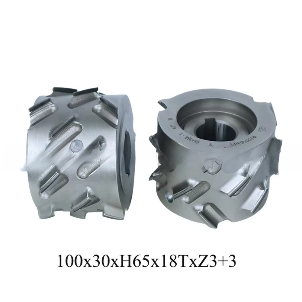 PCD 100*30*H65/18T/Z3+3 Homag Parts Diamond Pre-milling Cutter Double Keyway for Edge Banding Machine Woodworking Spare Parts
