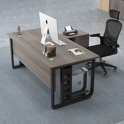 Escritorio De oficina De esquina De almacenamiento, estante largo, cajones De pie, escritorios De computadora, Mesa Ejecutiva escolar, muebles modernos