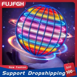 Flying Ball Boomerang Spinner Toys Hand Control Drone 360° Rotating Mini UFO With LED Lights for Children Funny Birthday Gifts