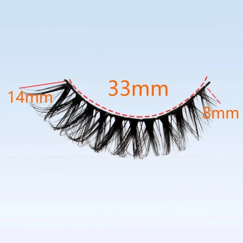 10 paia di ciglia finte mezze ciglia Cat Eye Natural Long Wispy 3D Mink Eyelash strumento di trucco riutilizzabile Faux Cils Fluffy Mink Lashes