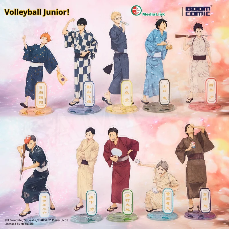 

Anime Figure Volleyball Youth Yukata Series Standing Acrylic Stand Volleyball Boys Figures Model Peripheral Birthday Gifts