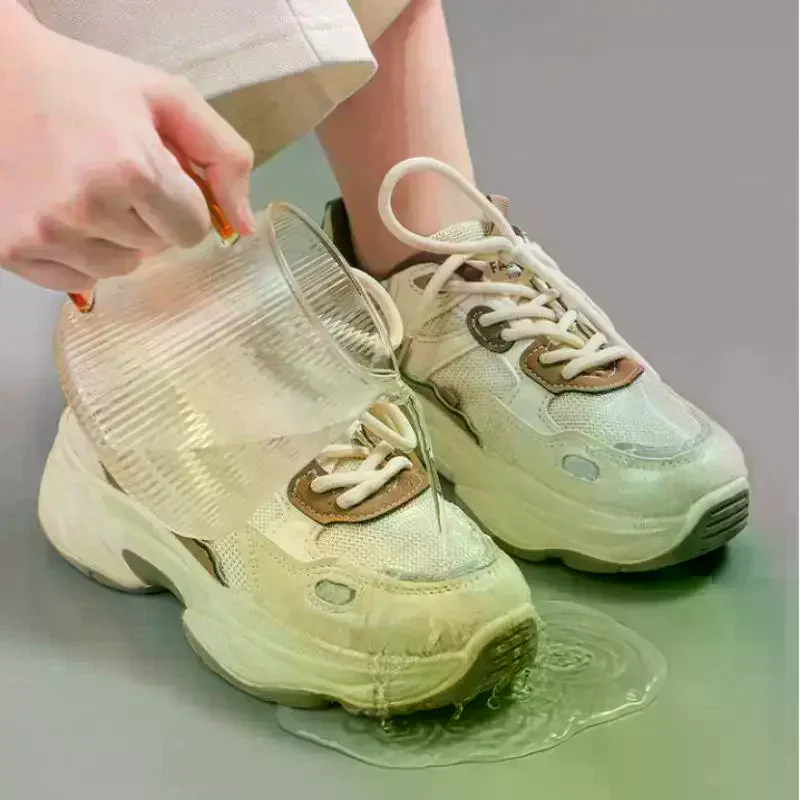 30/60/90/150Pcs Dirt Proof Protective Tape On Rainy Days Invisible Shoe Toe Covers PU Film Toe Waterproof Sticker For Men Women
