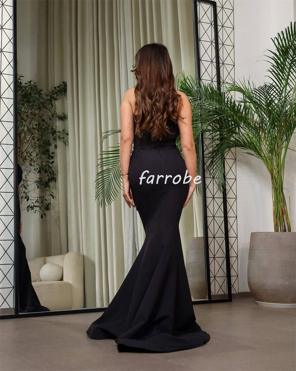 Customized Sexy Sizes Available Jersey Pleat Ruched Mermaid Strapless Long Dresses Bespoke Occasion Dresses Modern Style Casual