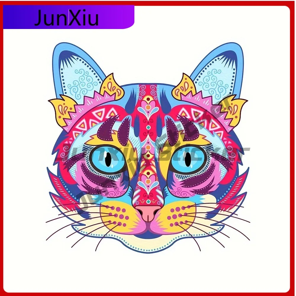 

Colorful Pattern Cat Stickers Vinyl Sticker Decal For s ( Inches ) Cute Waterproof Vin Car Laptop Window Bumper