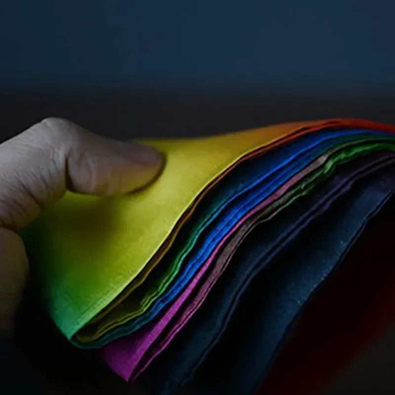 ผ้าไหมเปลี่ยนสี (137×16 ซม.) – ผ้าไหมแท้ 100% สำหรับมายากลบนเวที อุปกรณ์มายากลสำหรับนักมายากล