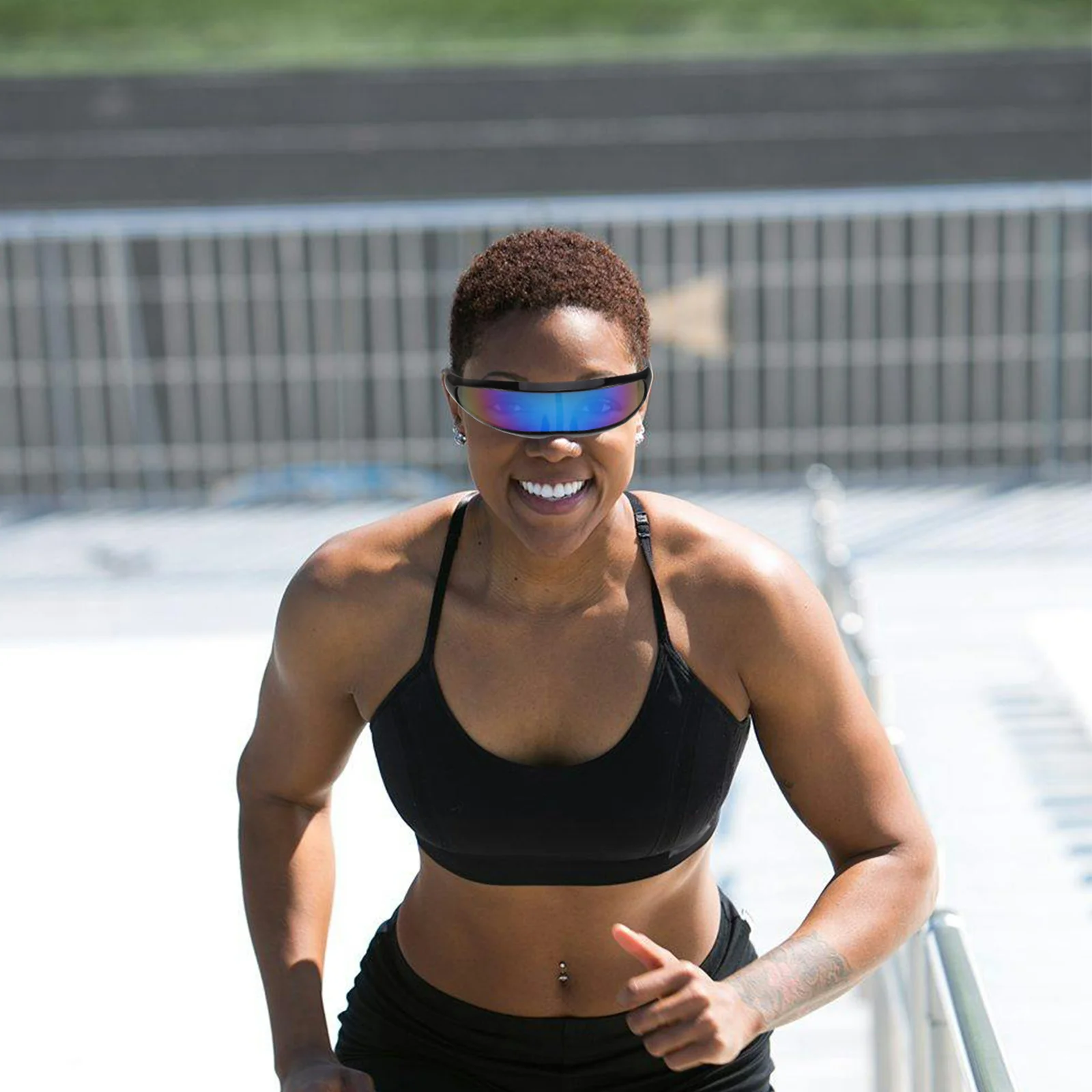 

Fish Shaped Lightweight Polarized Sunglasses for Men Women Uv Protected Cycling Eyewear for Outdoor Sports Wind Dust Protection