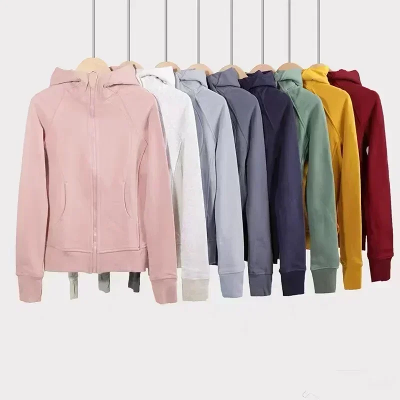 

Lemon Women Scuba Outerwear Sport Hoodie Fall/Winter Thicken Warm Slim-Fit Long Sleeve Hooded Sweatshirts Define Jackets Coat