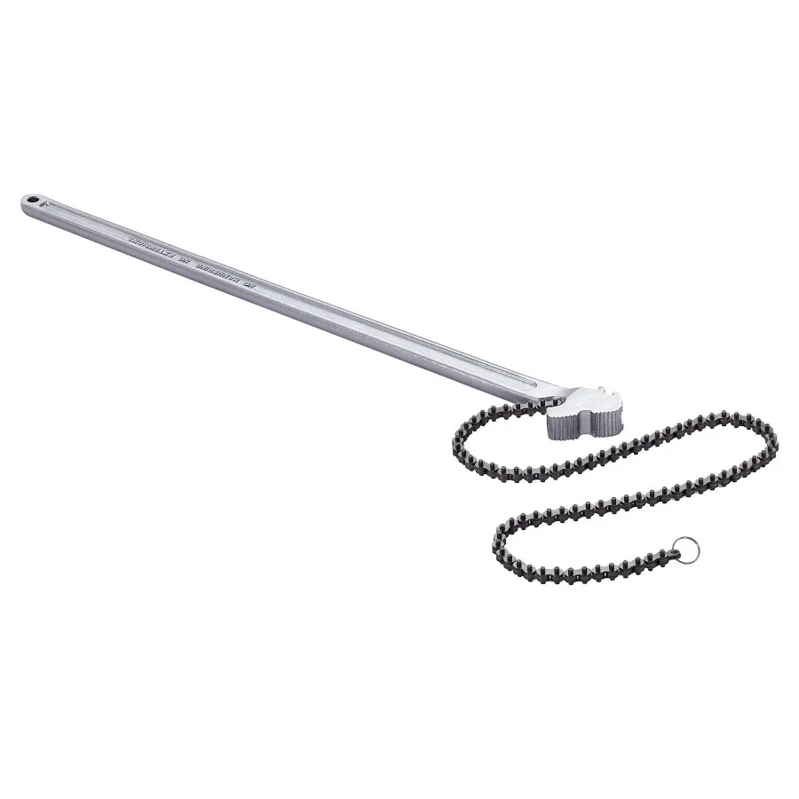 

Цепной ключ 48-дюймовый цепной трубный ключ диаметром 13,4 дюйма, емкость CRV, двусторонний инструмент для фитинга труб, высокопрочный ключ