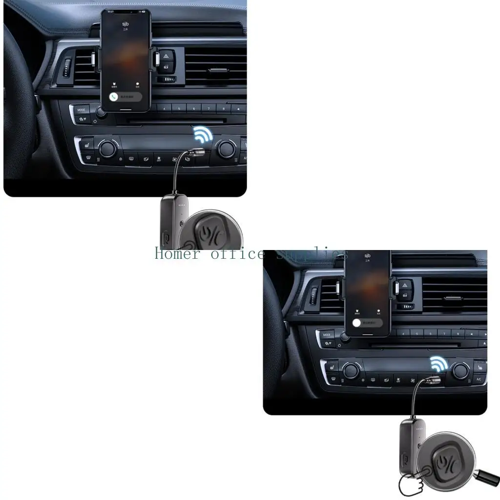 

K43B HiFi Bluetooth-совместимые передатчики для автомобильных Aux портов 3,5 мм, 15 часов непрерывного воспроизведения, диапазон