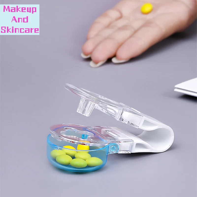 「1PC Portable Pill Taker Pill Dispenser Portable Tablet Dispenser Easy To Take Out Pills From Package」