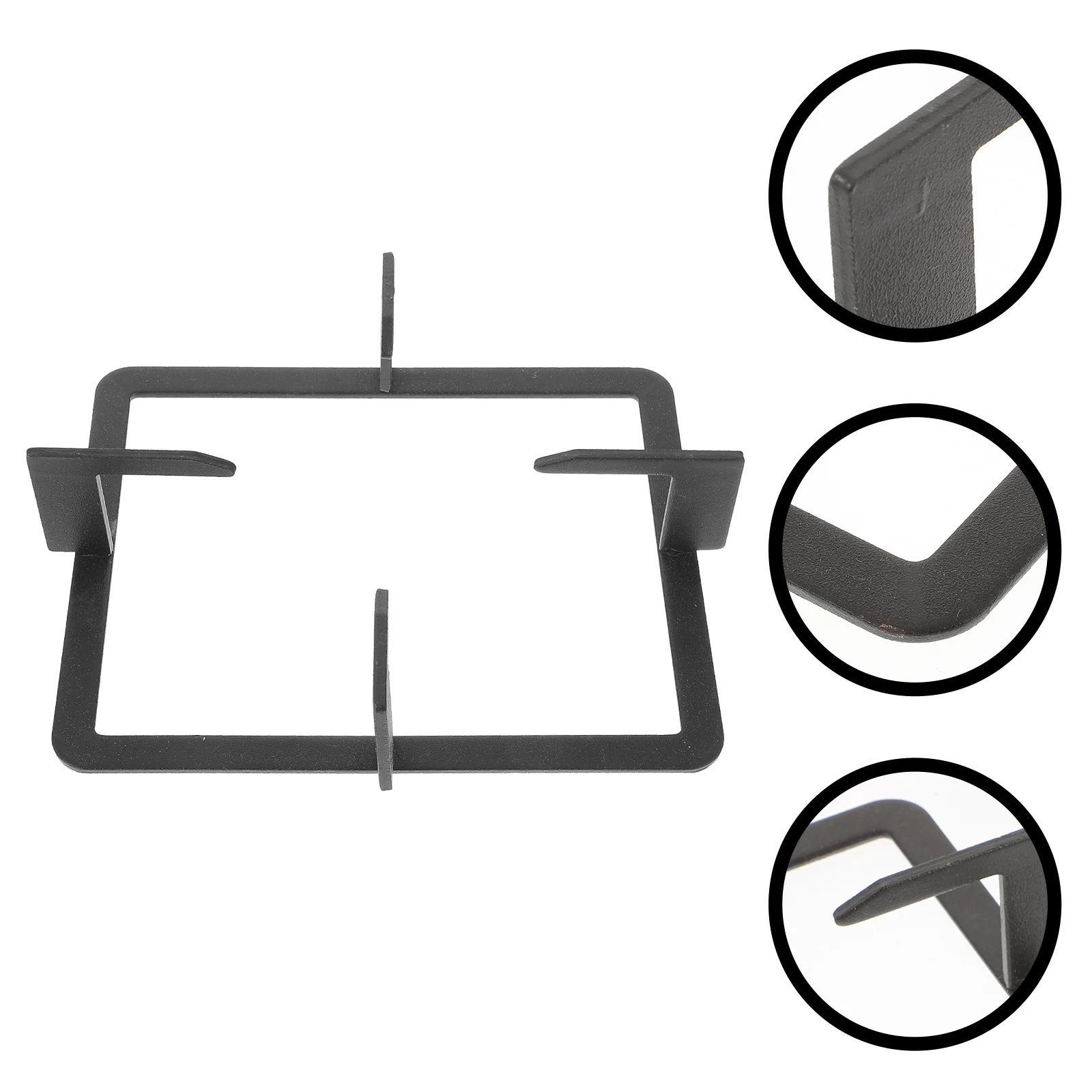 Estante de Gas cuadrado, soporte para estufa fundida, herramienta de cocina de hierro, soporte para olla de leche, estantes de soporte para estufa, accesorios de cocina