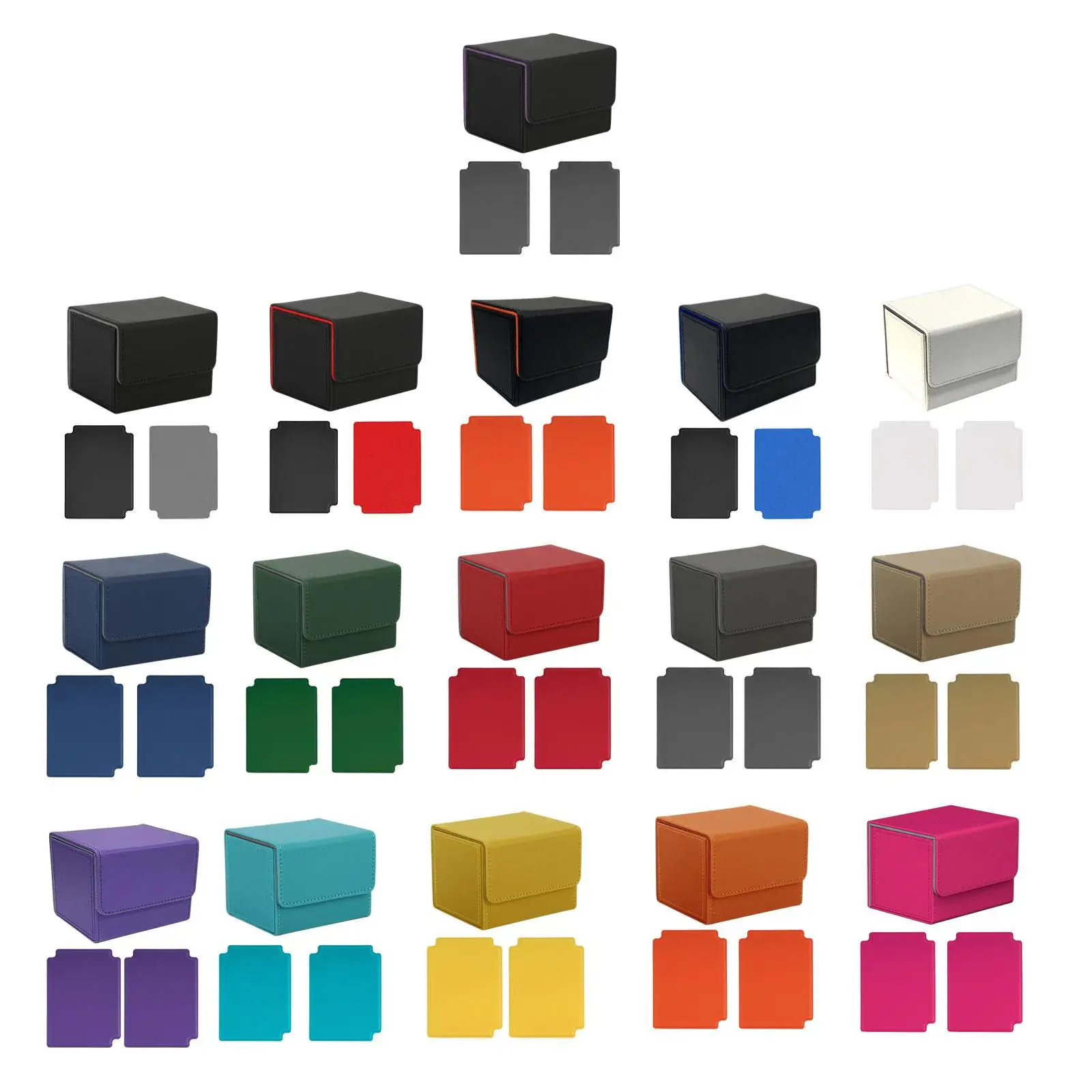 

Коробка для колоды карт Контейнер для коллекционных карточек вмещает 100 карточек с 2 разделителями