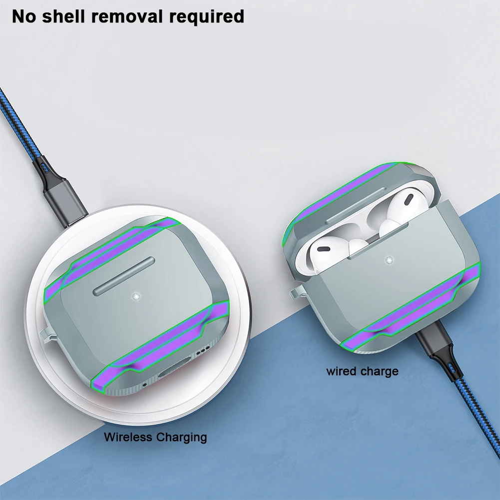 Caso do fone de ouvido para airpods 4 caso do fone de ouvido à prova de choque capa protetora de corpo inteiro proteção contra queda capa de fone de ouvido para airpods 4