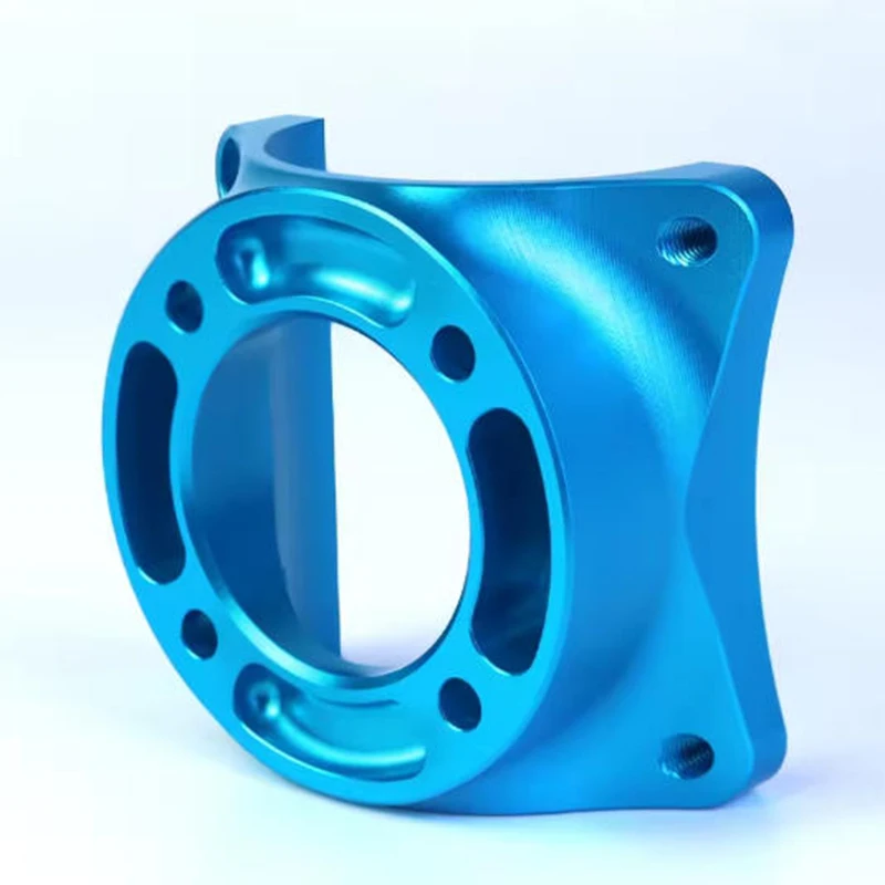 7075 Aluminum CNC Machining Parts Sandblasting Blue Oxidation Rapid Prototyping