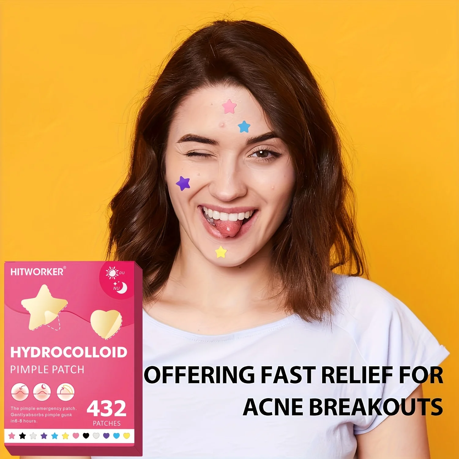 432 قطعة مجموعة رقعة حب الشباب بثرة غطاء بقعة عارية للوجه العيوب ملصقات ممتصة للماء غير مرئية