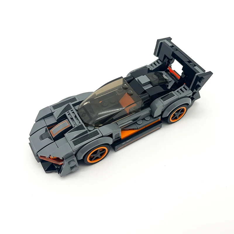 Super Racing bouwstenen bakstenen speelgoedset sportwagen creatieve liefhebbers en kinderornamenten kerstverjaardagscadeau