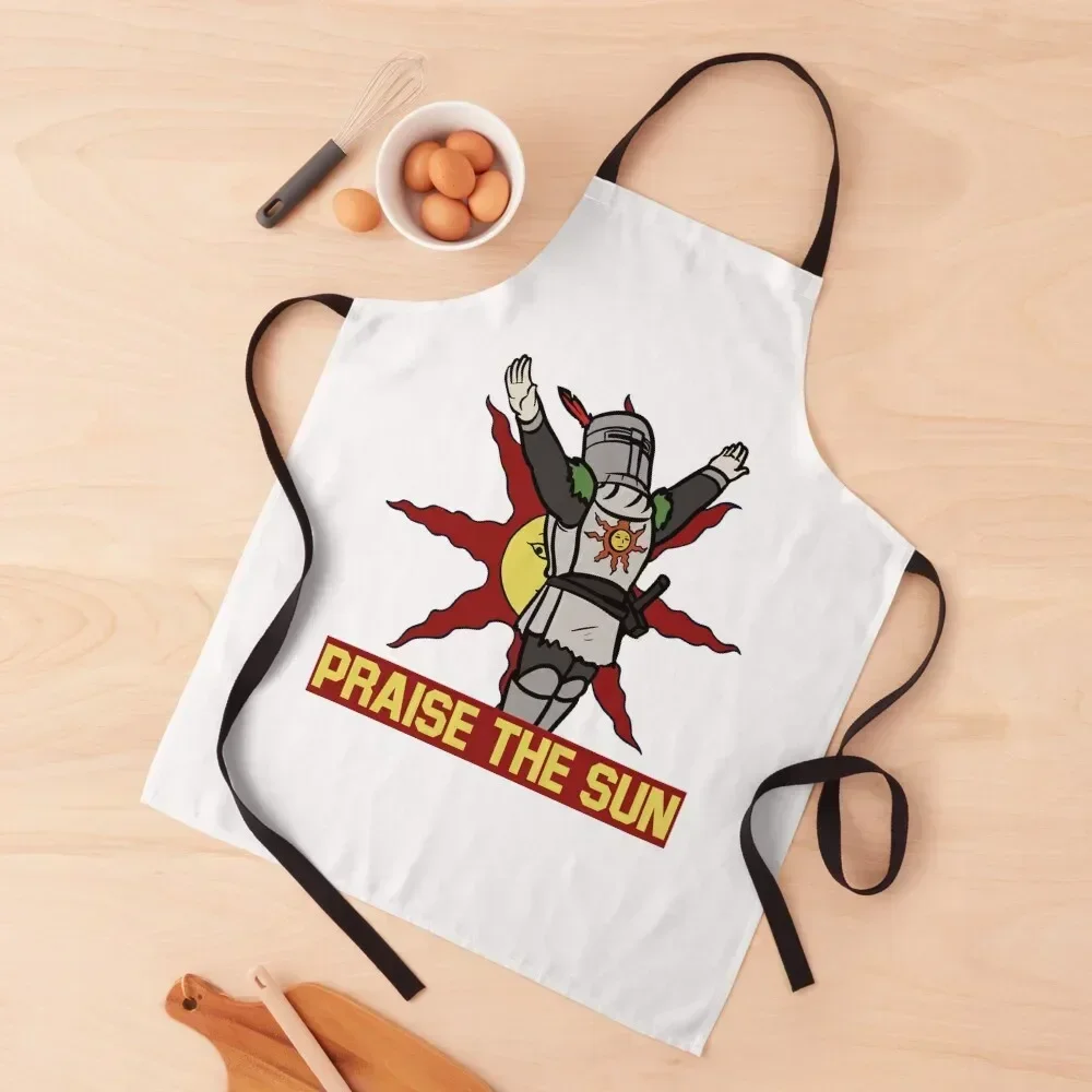 

PRAISE THE SUN Apron Kitchen Apras Man Kitchen Utensils Apron