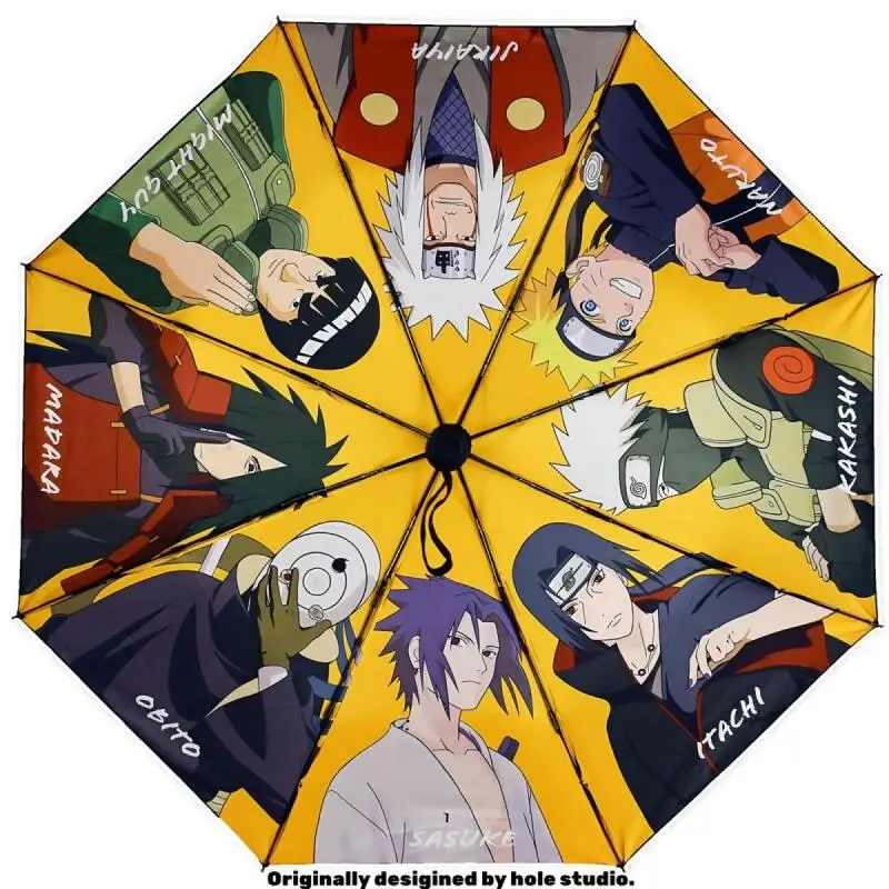

Naruto Akatsuki Organizes Anime Character Umbrellas Three-Fold Portable Storage Parasols with Automatic Opening and Closing