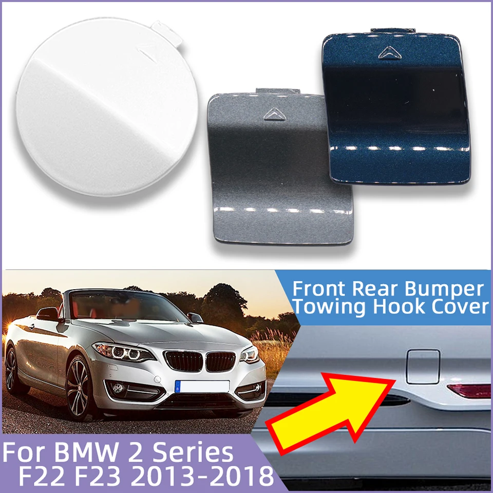 

For BMW 2 F22 F23 LCI 2013-2019 51117391808 51127391807 Auto Front Rear Bumper Tow Hook Cover Cap Hauling Trailer Shell Lid