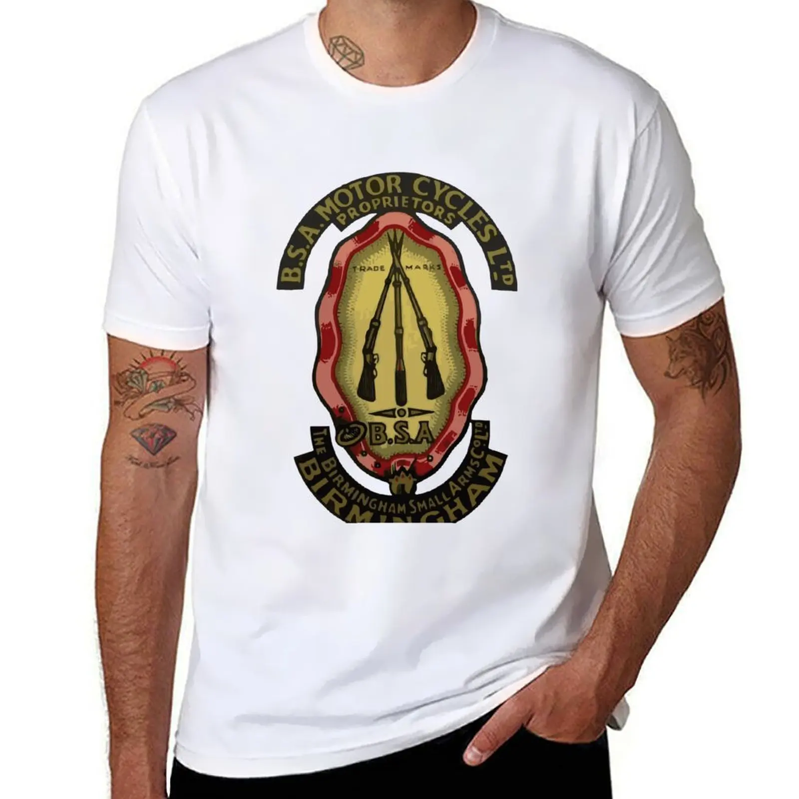 

BSA Motorcycles Logo 4 T-Shirt graphic t shirts for man t shirts for man cotton funny T-Shirt