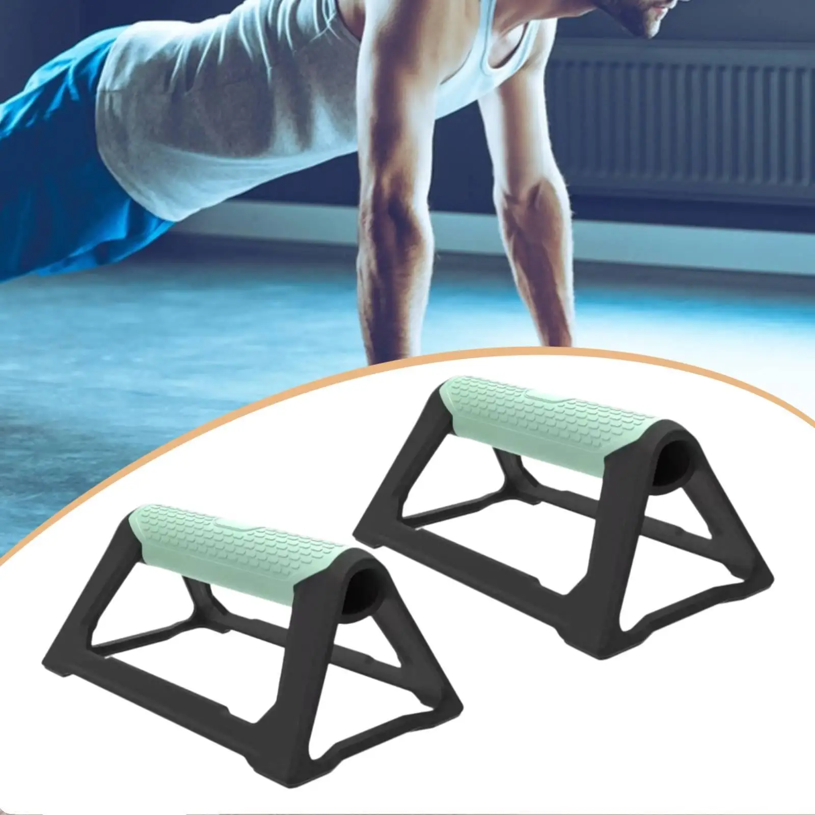 Push Up Stands Wide H Base Push Ups Bars Wrist Support Push-up Device Home Gym Equipment for Men