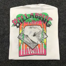 Oversized t-shirt Vintage 80s T Shirt Large billa bong Pro 1986 Hawaii Surf Surfing Contest Rare