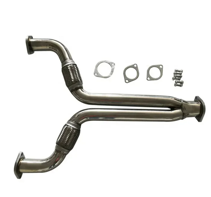 Y Pipe Decat Catless Straight Downpipe Exhaust FITS N issan 350z Infiniti G35