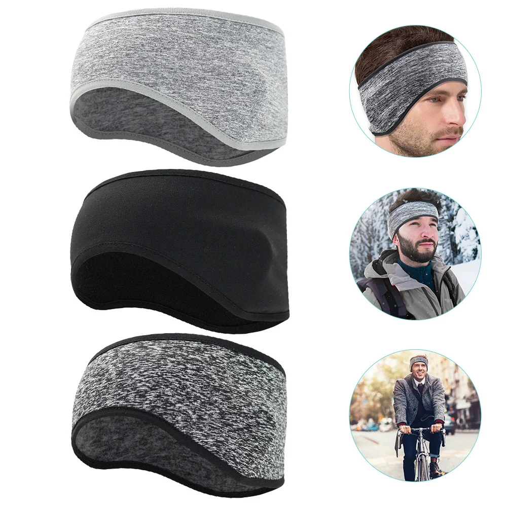 

3Pcs Ear Warmer Headband Windproof Warm Winter Headband for Skiing Hiking Running Sports Ear Protector Warmer Band