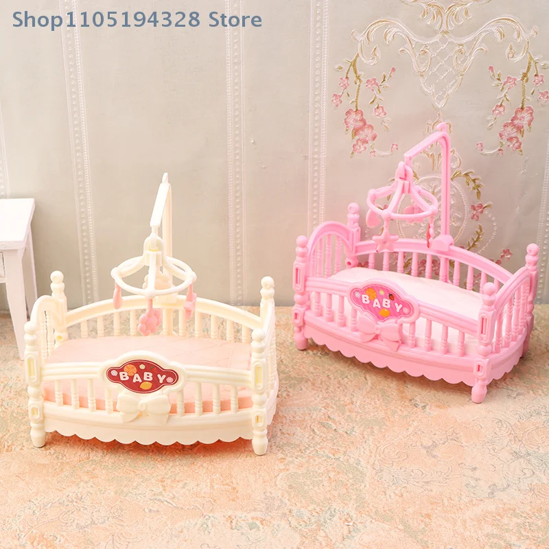 [YA] 1Pc 1:12 Casa delle bambole in miniatura Camera del bambino Culla Letto Culla Letto Mobili Modello Decor Giocattolo Casa di bambola Accessori