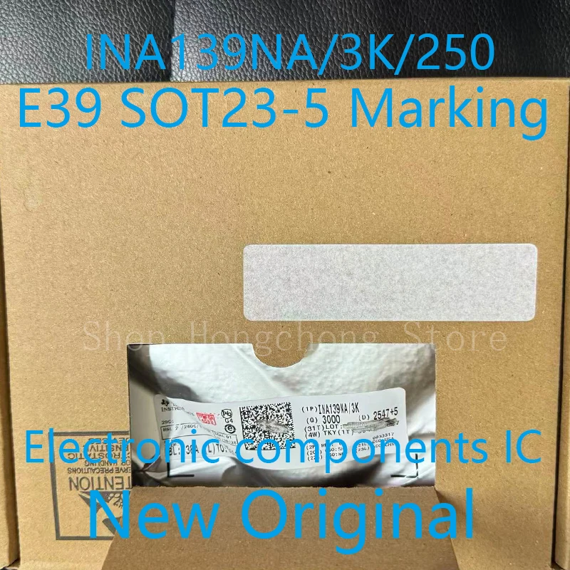 New INA139NA/3K INA139NA INA139 INA139NA/250 E39 MARKING CODE CURRENT SENSE AMPLIFIER, 250KHZ, SOT23-5 100PCS