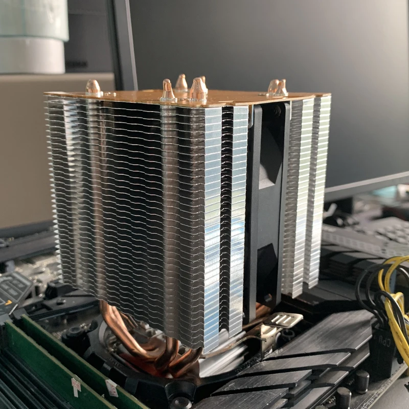 وحدة المعالجة المركزية برودة 4 أنابيب الحرارة الخفيفة PC المبرد ل إنتل LGA 1700 1200 1150 1151 1155 2011 X79 X99 1366 AMD AM5 AM4 ventilador #4