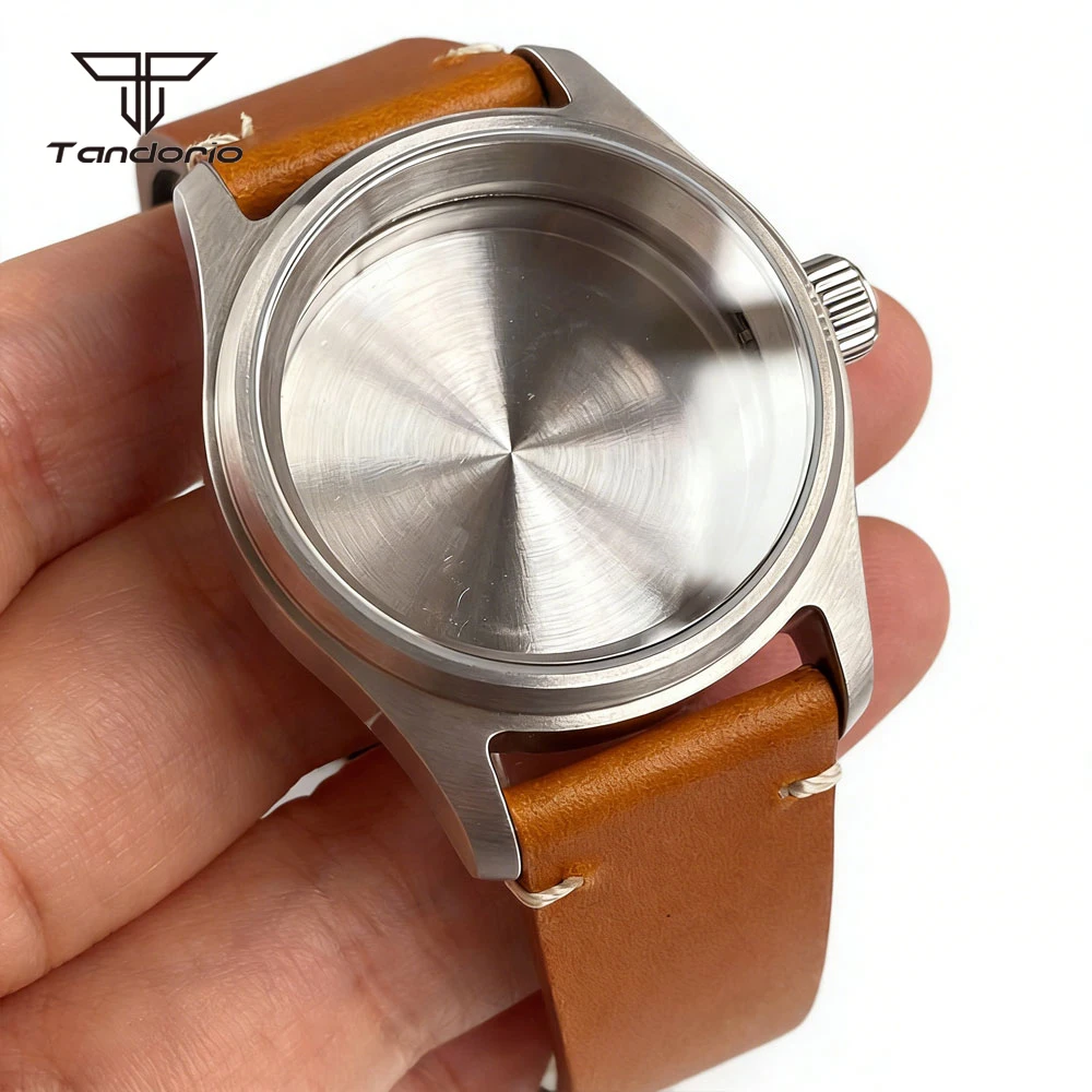 Steel 36mm/39mm Pilot Watch Case+Strap Sapphire Fit NH34 NH35 NH36 NH38 Miyota8215 8205 ETA2824 PT5000 ST2130 Field Watch Parts