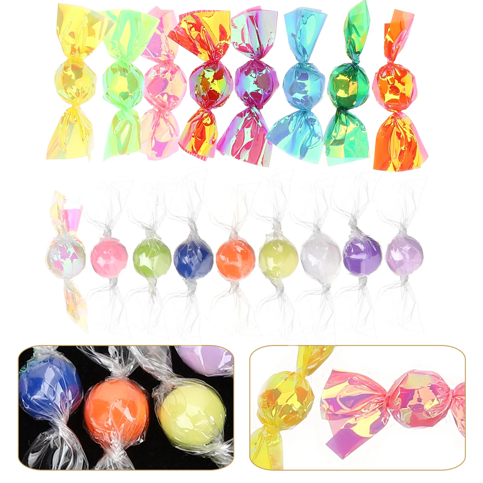 

17 Pcs Chocolates Miniature Colored Candies Christmas Plastic Candy Fake Decoration Marshmallow Ornaments